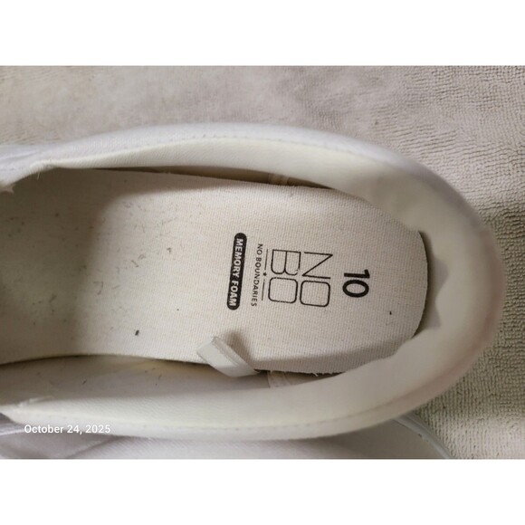 New Women's Canvas Sneakers Slip On Fashion Tennis Boat Deck Shoes Size 10 - Picture 4 of 5